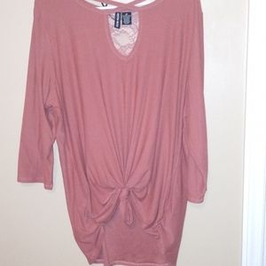 Coral Criss Cross High Lo Yop